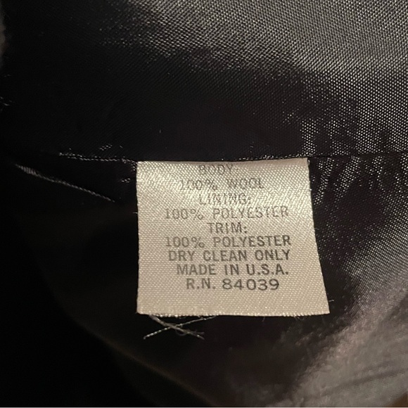 Vintage Muscari black/cream jacket, size 10 - Picture 5 of 6